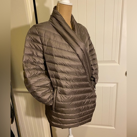J.O.T.T. Taupe Wrap Puffer Coat L - Picture 3 of 13